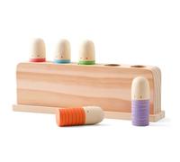 Upiulote Pop-up Pop-up Toy Rainbow Color Press & - Juguete Play-On Wooden Toys Educational Toys para el Desarrollo de Madera para el hogar, Preescolar, Regalos para niños pequeños