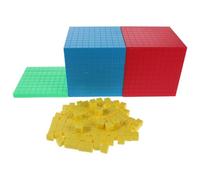UPKOCH 1 Juego de Materiales manipulativos matemáticos: Bloques de posicional y Cubos para Contar para Segundo Grado - Material didáctico para el Desarrollo de Habilidades matemáticas básicas en