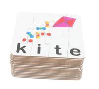 UPKOCH 1 Juego Educativo de Tarjetas de Palabras para Aprendizaje de Letras Puzzle de Ortografía para Juguete Letras