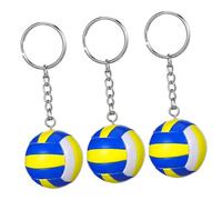 UPKOCH 1 Juego Llaveros De Voleibol Adornos para Claves Colgantes Deportivos De PU Temáticos para Decoración Y Duradera 3 Piezas