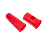 UPKOCH 1 Juego Manga de silicona anti-caza lleno cine micrófono de juego Cubrir protector funda de micrófono cubiertas de micrófono anillo antivuelco del micrófono gel de sílice rojo