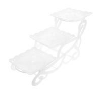 UPKOCH 1 Juego Soporte para Pasteles de Tres Niveles Cuenco para Servir Postre estantes de Almacenamiento tortas de Frutas decoración de Mesa Expositor de Pasteles Delicado Decorar