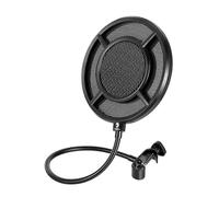 UPKOCH 1 pieza Filtro para Micrófono Profesional Pantalla para Grabación de Estudio Protección Contra Viento y Saliva Color Negro Medidas