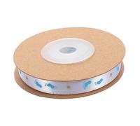UPKOCH 1 Rollo Cinta de estampado de oro bebé cinta de de cumpleaños cinta de cumpleaños cinta de patrón de huella Feliz cumpleaños cinta de artesan poliéster Sky-blue