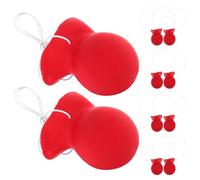 UPKOCH 10 narices de Rojas: narices de Goma para Cosplay de Circo con Banda elástica para Halloween, Navidad, Carnaval, Fiestas de Circo, Disfraces y Decoraciones de Cosplay.