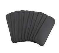 UPKOCH 10 Piezas Pañales De Lavables Fibra Bambú Nano Para Bebés Pañales De Reutilizables Paquete De Color Gris