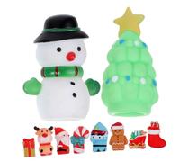UPKOCH 10 Piezas Títeres de Dedos Navideños de Vinilo Muñecos de Santa Claus y Muñeco para y Cuentos Juguete y Seguro
