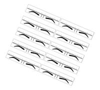 UPKOCH 10 Plantillas Desechables para Cejas Pvc Amarillas Regla de Medición Precisa para Modelar Cejas Herramienta de Dibujo y Guía Kit de 10 Unidades para Maquillaje Profesional y Uso