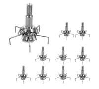 UPKOCH 10 Puntas Anchas para Flechas Judo, Juego de 10 Piezas, Punta Resistente de Acero Inoxidable para Caza de Pequeña Presa, Compatibles con Compuestos y Tiro al Aire Libre