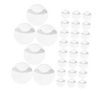 UPKOCH 100 Piezas caso de placa soporte transparente manga de placa de botón de insignia de pin redonda bolsa redonda de almacenamiento el plastico