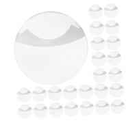 UPKOCH 100 Piezas Cubiertas Protectoras para Insignias Redondas Transparentes Fundas Antirayaduras para Pines de Anime Protectores de Botones para Exhibición y Almacenamiento
