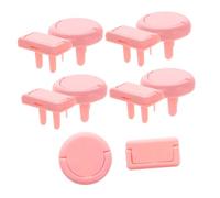 UPKOCH 10piezas Enchufes Para Bebés Cubiertas Reutilizables De Seguridad Para Tomas Eléctricas Protección Infantil Rosa Unidades Doble y Triple Socket