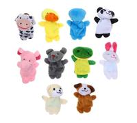 UPKOCH 10piezas Títeres De Dedos De Animales De Peluche Juguetes Educativos para Niño Niña Muñecos De Mano De Personajes Divertidos para Cuentacuentos y Interactivos