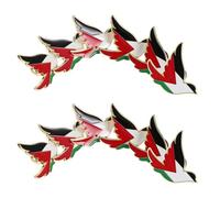 UPKOCH 12piezas Broches de Paz Pin de Esmalte Bandera de Palestina Accesorio para Chaqueta o Bufanda Pins de Bandera para Concienciar sobre Oriente Unisex