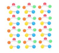 UPKOCH 12piezas Pulseras De Juguete Sonido Pulseras Cascabeles Para Instrumentos De Ritmo Para Fiestas Infantiles Color Aleatorio Material De Ritmo