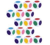 UPKOCH 15 Piezas Dados Cognitivos De Color De Colores Aprendiendo Dados Aula Largo Dados De Enseñanza para Estudiante Dados De Enseñanza Cognitiva Contando Dados Vistoso Acrílico