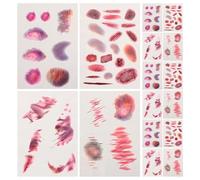 UPKOCH 16 Hojas Pegatinas Cicatrices Temporal Realista para Halloween Efecto Heridas Falsas y Moretones Kit Maquillaje Zombie para Cara y Decoración para Disfraces Cosplay