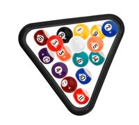 UPKOCH 17 Piezas Bolas de Billar Mini Infantiles Triángulo para Entrenamiento Accesorio Portátil y Compacto para Mesa de Billar Infantil Casa Escuela y Exteriores