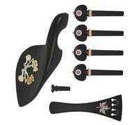 UPKOCH 1juego Accesorios Para Violín De Ébano Diapasón y Soporte Mentón Para Reparación y Del Instrumento