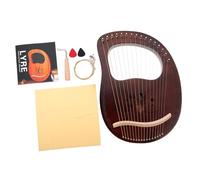 UPKOCH 1juego Arpa Retro De Madera De Cuerdas Metálicas Para Principiantes Instrumento Musical Portátil Accesorios y Manual