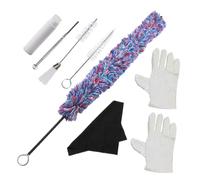 UPKOCH 1juego De Limpieza Para Saxofón Paño Cepillo y Guantes Kit De Para Cuidado De Instrumentos