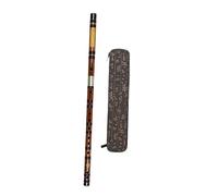 UPKOCH 1juego Flat Bamboo Flute for Beginners Portable Student Chinese Instrument with Storage Box