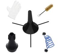 UPKOCH 1juego Kit De Limpieza Para De Soporte Cepillos Para Válvulas Limpiador De Boquilla y Sordina Para Instrumentos De Viento