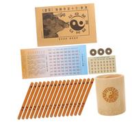 UPKOCH 1juego Palos De Adivinación Chinos con Cubo De Bambú y Herramientas De Divinación para Tai Chi y Decoración