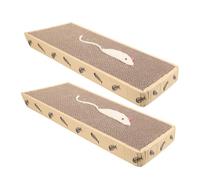 UPKOCH 2 Almohadillas Rascadoras para Gatos De Papel Corrugado Tabla Rascadora para Gatos Cama Resistente