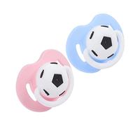 UPKOCH 2 de Silicona para Bebés Recién Nacidos Divertidos Juguetes para La con Forma de Balón de Fútbol diseño Ergonómico Relajante