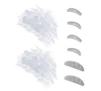 UPKOCH 2 Juegos Peluca y Barba Cejas para Disfraz de Científico Cosplay de Profesor Adulto de Accesorios de Disfraces para Eventos Temáticos