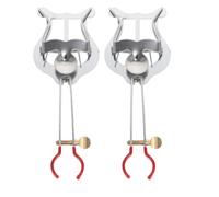 UPKOCH 2 liras para clarinete: atril portátil para trompeta, con clip metálico para página, soporte para banda de música, para clarinete, oboe y trompeta.