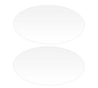 UPKOCH 2 piezas adhesivo de pared acrílico espejo de pared ovalado autoadhesivo espejo 27 x 17 cm cosmético ovalado baño decoración plástico