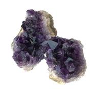 UPKOCH 2 Piezas Adorno de Cristal Natural Púrpura de Amatista para Embellecimiento de Escritorio, Artesanía Elaborada Textura Delicada y Estilo Noble y Elegante para Acuarios