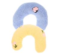 UPKOCH 2 Piezas Almohadas U Forma de Gato Cojines Suaves para Cuello Portátiles y Cómodos para Mascotas Lavables y Transpirables para Descanso Profundo de Gatos y Cachorros