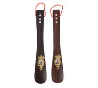 UPKOCH 2 piezas Calzadores de Zapatos de Madera de Sándalo Diseño Ligero y Práctico Ayuda para Poner Zapatos Fácilmente Portátiles para Uso Casa y Viajes