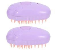 UPKOCH 2 Piezas cepillo de vapor para perros cepillo de baño para mascotas cepillo de vapor para mascotas aseo rodillos de pelusa para pelo de cepillo de baño para perros