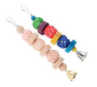 UPKOCH 2 Piezas Colgante Pájaros Masticador de Agapornis y Periquitos Resistente y Duradero de Molar Diversión Color Aleatorio