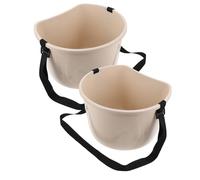 UPKOCH 2 Piezas Cubo de Jardinería Multifuncional 2 Piezas 22 Lb, Balde para Recoger Frutas con Correa Ajustable, Contenedor para Fertilizantes y Semillas, Herramienta Agrícola Manos