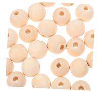 UPKOCH 2 piezas de Aros Metálicos con Cuentas de Madera Suaves para Manualidades Decoración Boho y DIY para Puertas y Fiestas