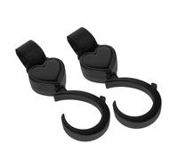 UPKOCH 2 Piezas Ganchos para Cochecito Giratorios Accesorio Multiusos para Colgar Bolsas Clips Resistentes para Carrito y Silla de Ruedas Pram Shopping Hooks Seguros y