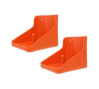 UPKOCH 2 Piezas lamer Caja de Ladrillos Bandeja de Animales de Granja ovejas de Bloque Mineral Canal alimentador Accesorio de Oveja comedero de Ladrillos de Sal Educación física Orange