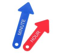 UPKOCH 2 Piezas Manecillas de Reloj de Plástico para Aprendizaje Infantil Manecillas Móviles para Enseñar Decir la Hora y Habilidades Matemáticas Básicas
