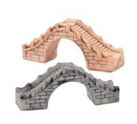 UPKOCH 2 Piezas Puente Miniatura de Decoración para Paisajístico Adorno para Jardín