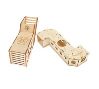 UPKOCH 2 Piezas Túneles para Hámsteres Casa Oculta Divertida para Mascotas Pequeñas Juguetes Interactivos Desmontables para Entretenimiento y Ejercicio