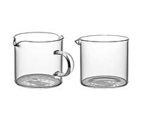 UPKOCH 2 Uds Jarra de Cristal Transparente Jarra de Leche de Cristal Pequeña Jarra de Cristal 4Oz Mini