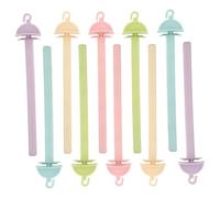 UPKOCH 20 Piezas Unidades Perchas para Jaula de Pájaros de Plástico con Clip Palos Antideslizantes Macaron para Periquitos y Accesorios Duraderos para Jaulas con Diseño Estable y Fácil