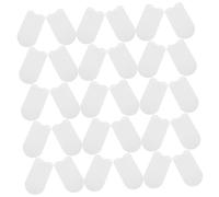 UPKOCH 200piezas Protectores de Dedos de Tela No Tejida Protectores Puntas Dedos Patrón de Perlas de Doble Cara Kit de Cuidado Dental para Perros y Gatos Dedales Limpieza Dental