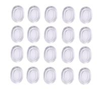 UPKOCH 20piezas Almohadillas Silenciadoras para Caja de Batería Almohadillas de Gel de Silicona Transparente Función de Amortiguación para Práctica Silenciosa Interiores o Escenarios