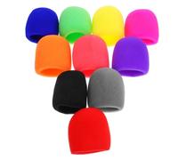UPKOCH 20piezas Cubiertas De Micrófono De Esponjas De Para Ktv Reemplazo Fácil Compatibles Varios Micrófonos Diseño Suave y Duradero